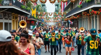 Deuce McAllister Waves the Flag for Super Bowl LIX in NOLA