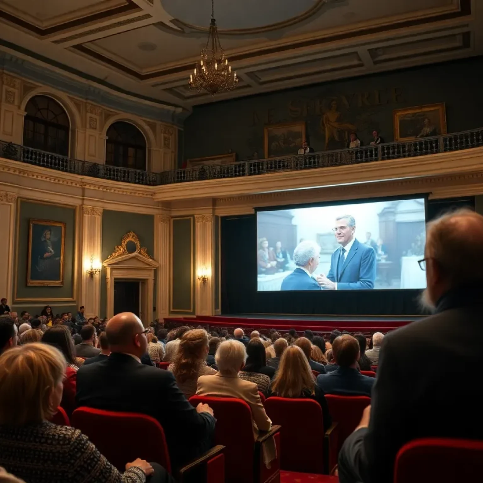 Audience at the documentary screening event in St. Petersburg