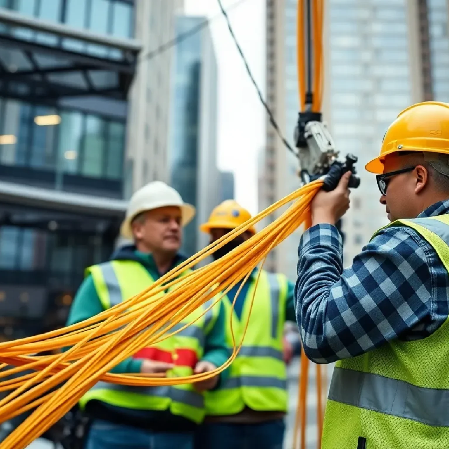 Fiber-optic internet installation in St. Petersburg