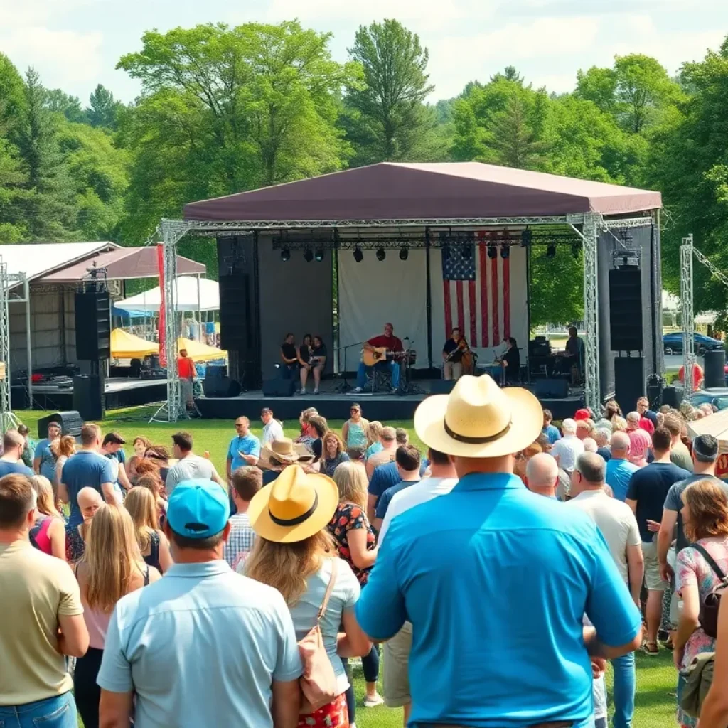 Crowd enjoying the St. Pete Country Fest under the sun