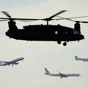 Army Helicopter over Reagan National Airport