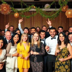 Awards ceremony celebrating hospitality in St. Petersburg.