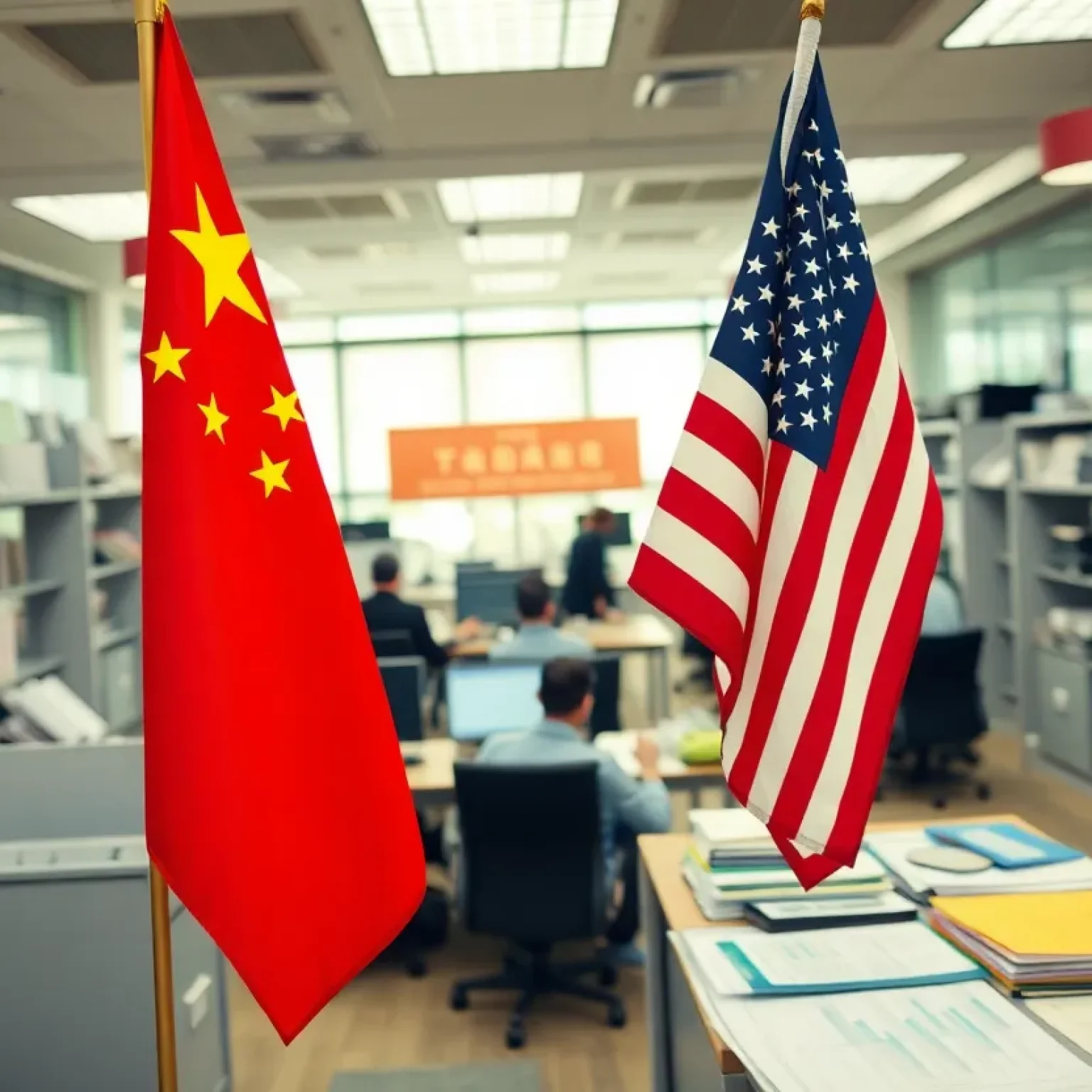 Celebration of China U.S. Trade Deal