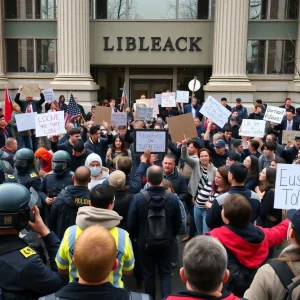 Columbia University Protest March