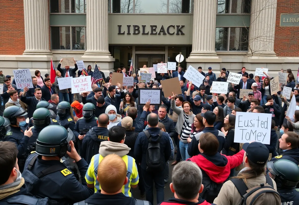 Columbia University Protest March