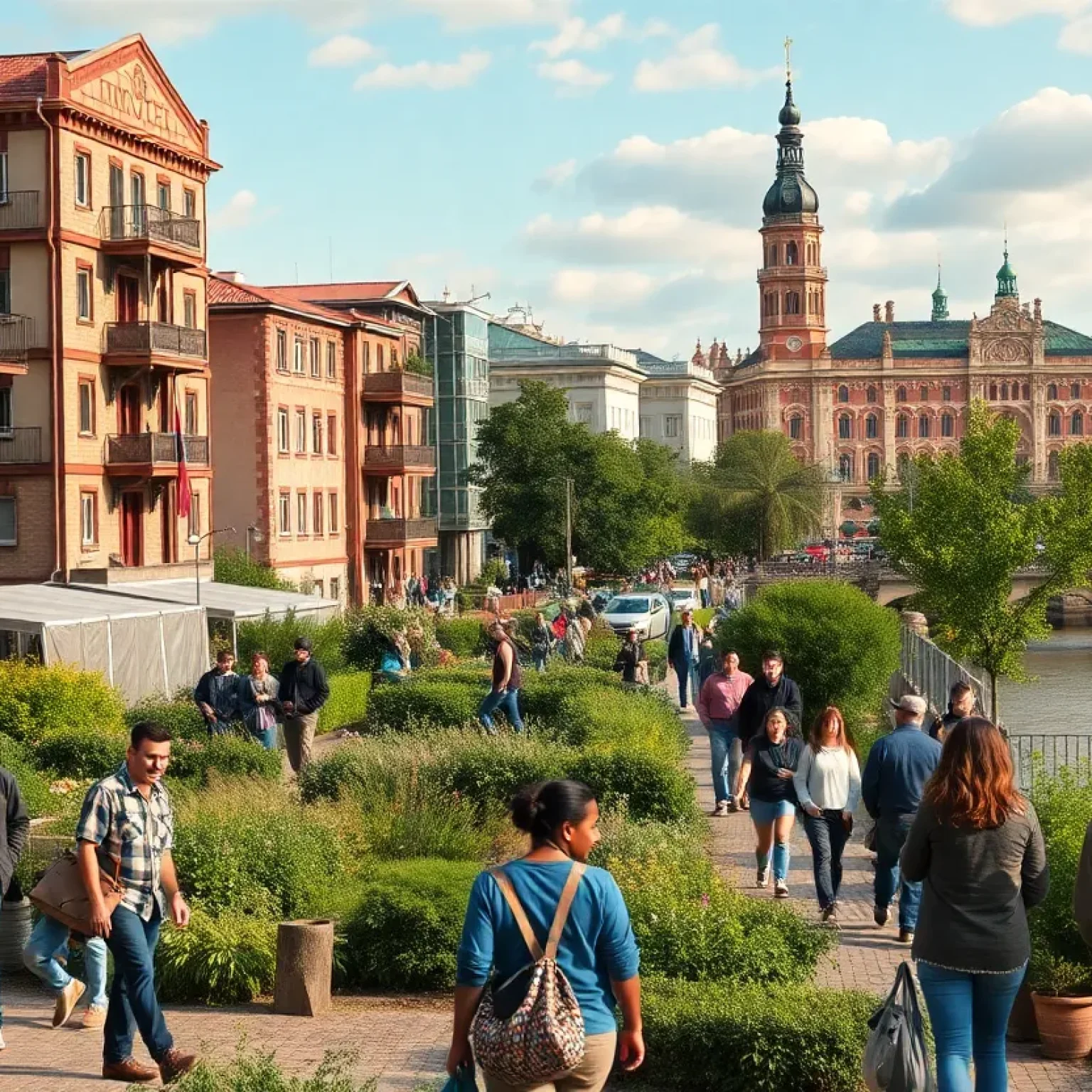 Cityscape of St. Petersburg highlighting community initiatives