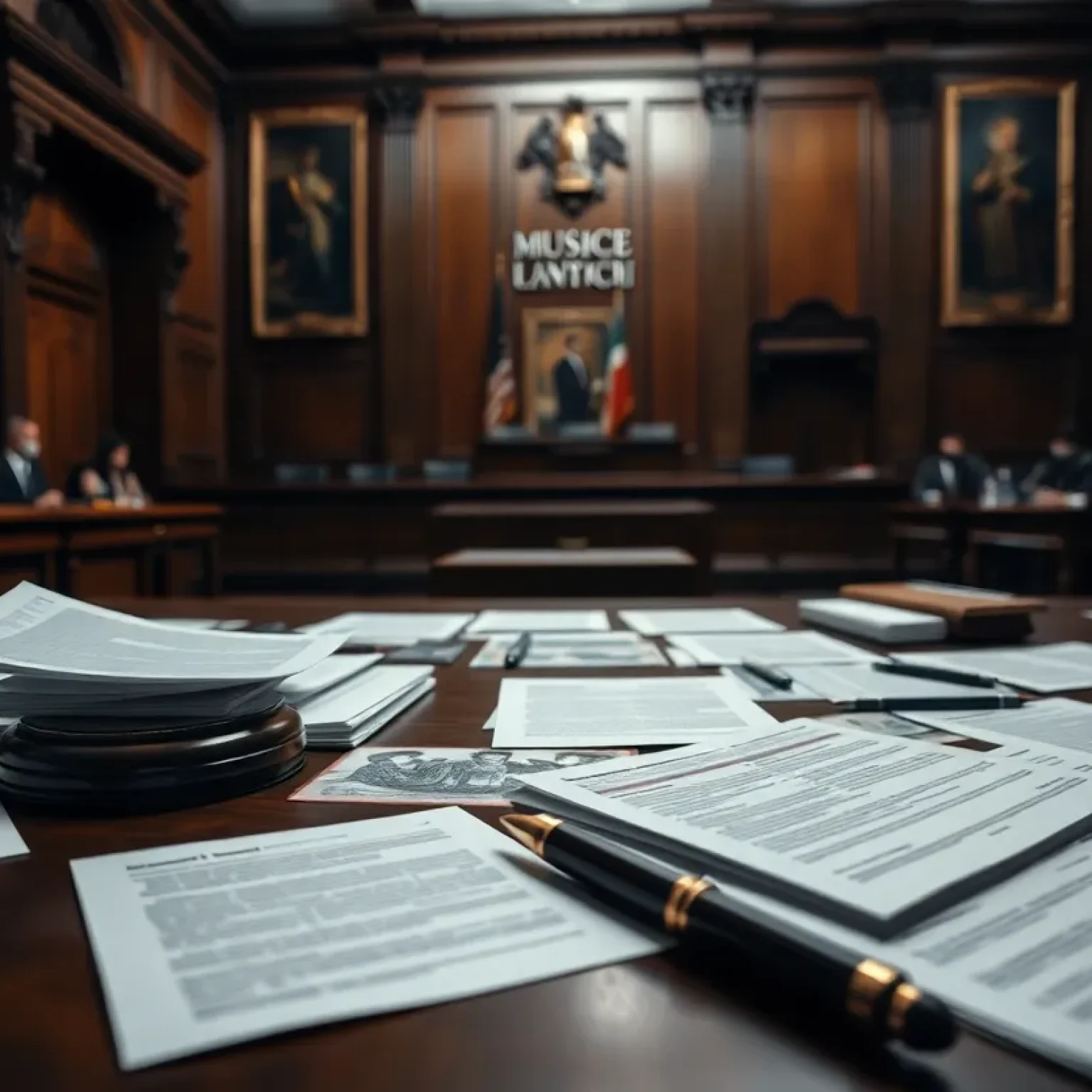 Courtroom Scene