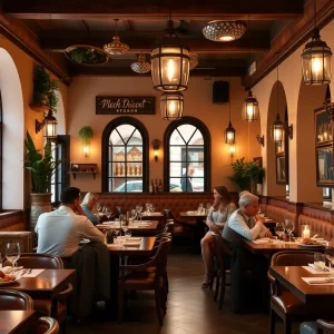 Interior view of Cybel, a new French-Moroccan restaurant