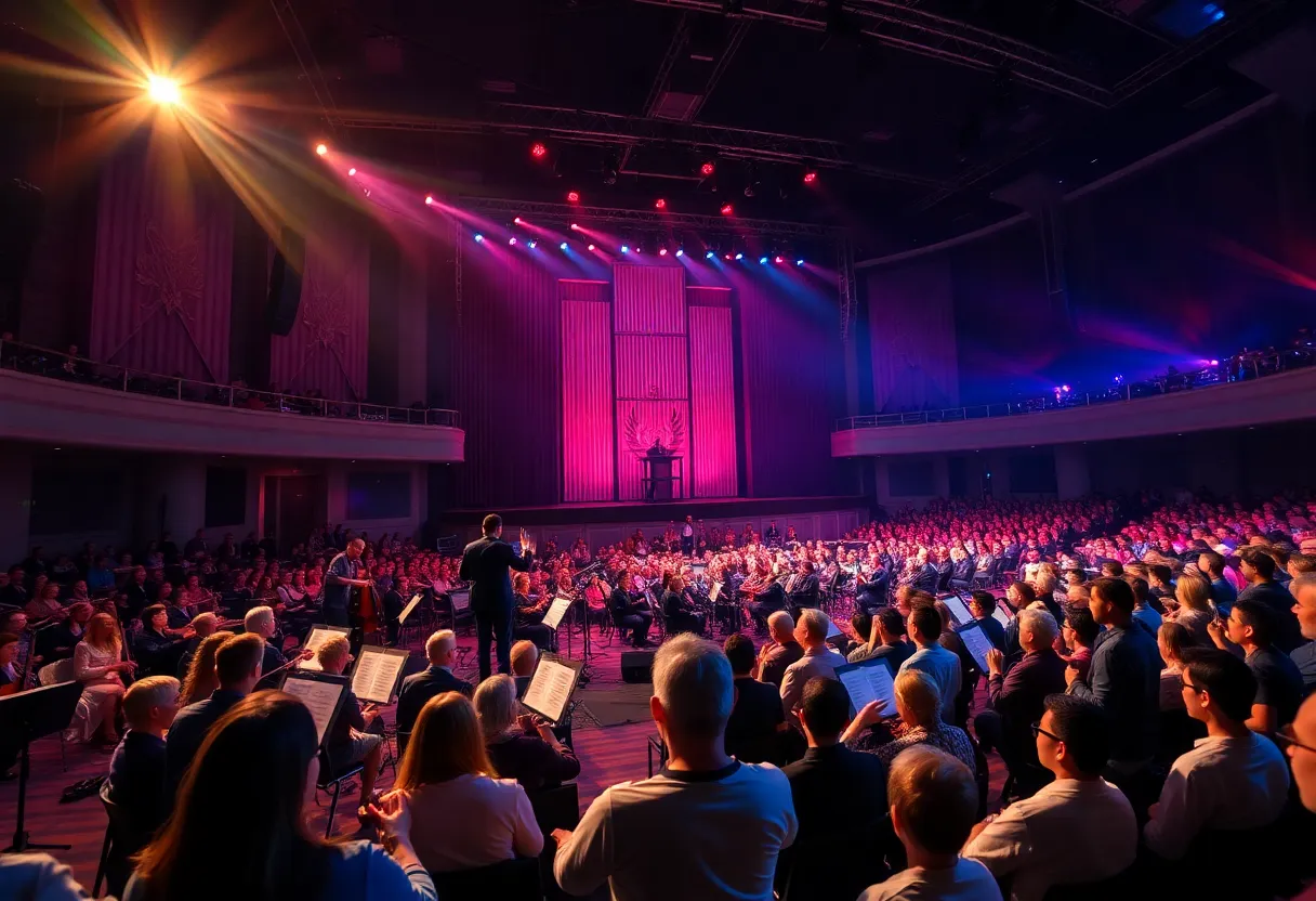 Cynthia Erivo performing with The Florida Orchestra at a concert