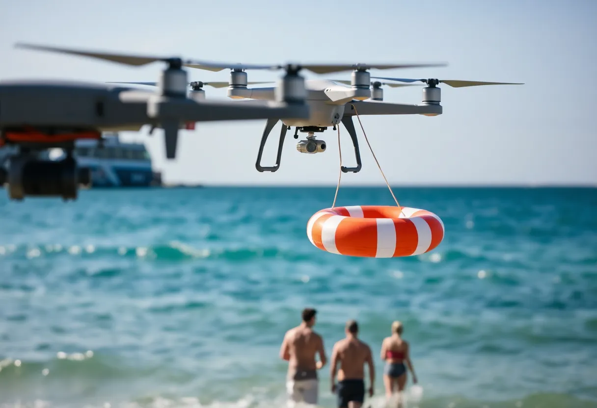 Drone Rescue at Pensacola Beach