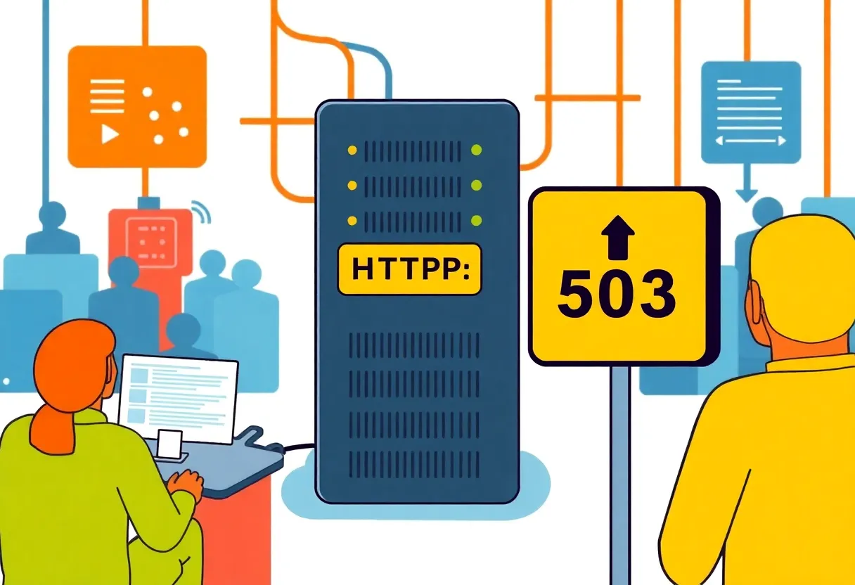 Illustration of HTTP Error 503