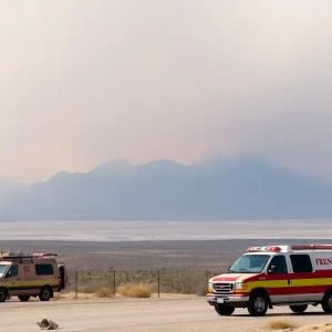 Inn Fire Near Mono Lake