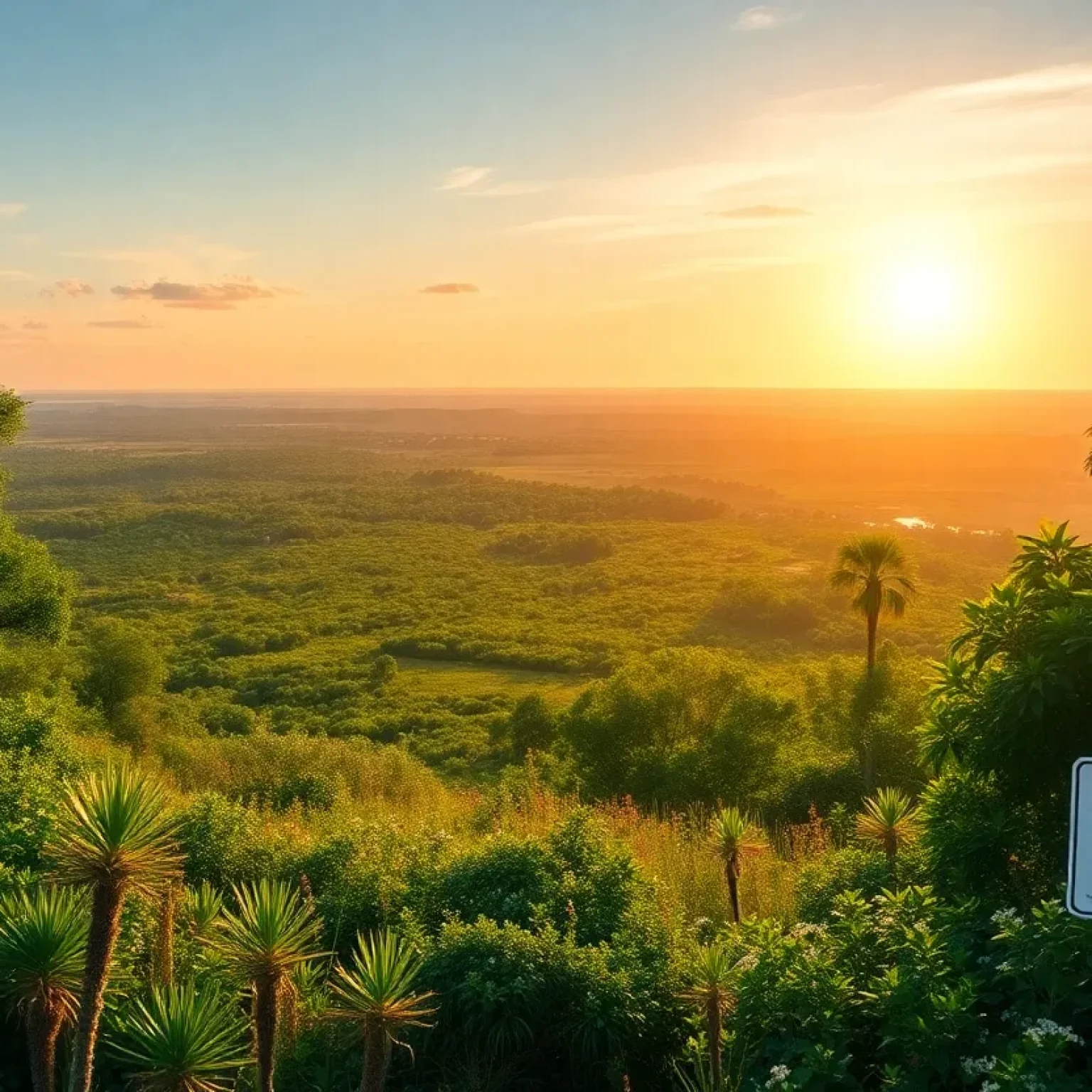 Lush landscape of the Lake Wales Ridge ecosystem with diverse flora.