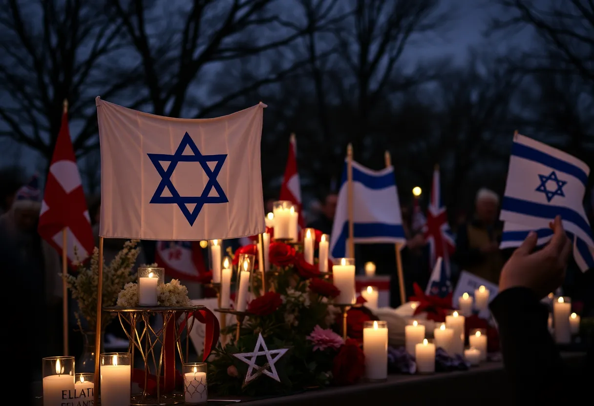 A memorial honoring the victims of antisemitic violence in Washington D.C.