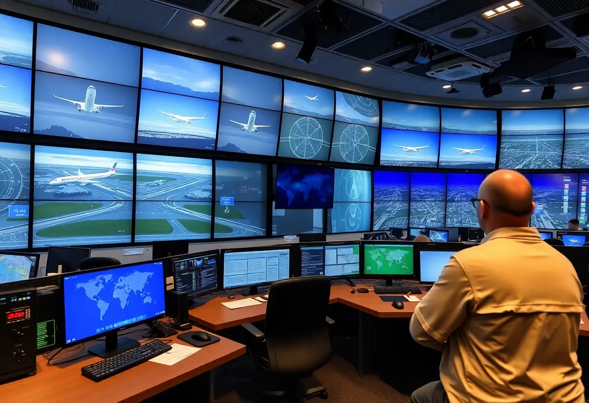 Modern Air Traffic Control Center