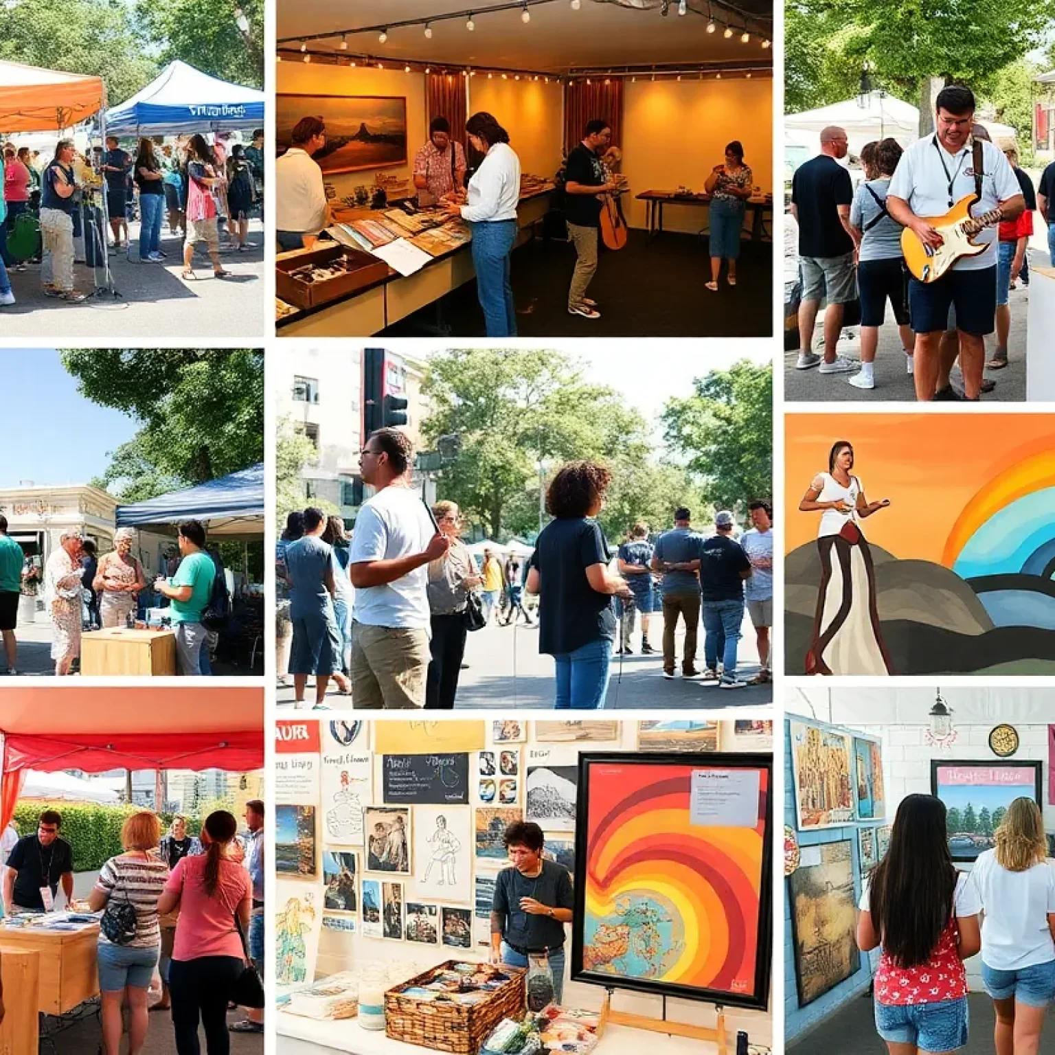 A collage of community activities in Pinellas area
