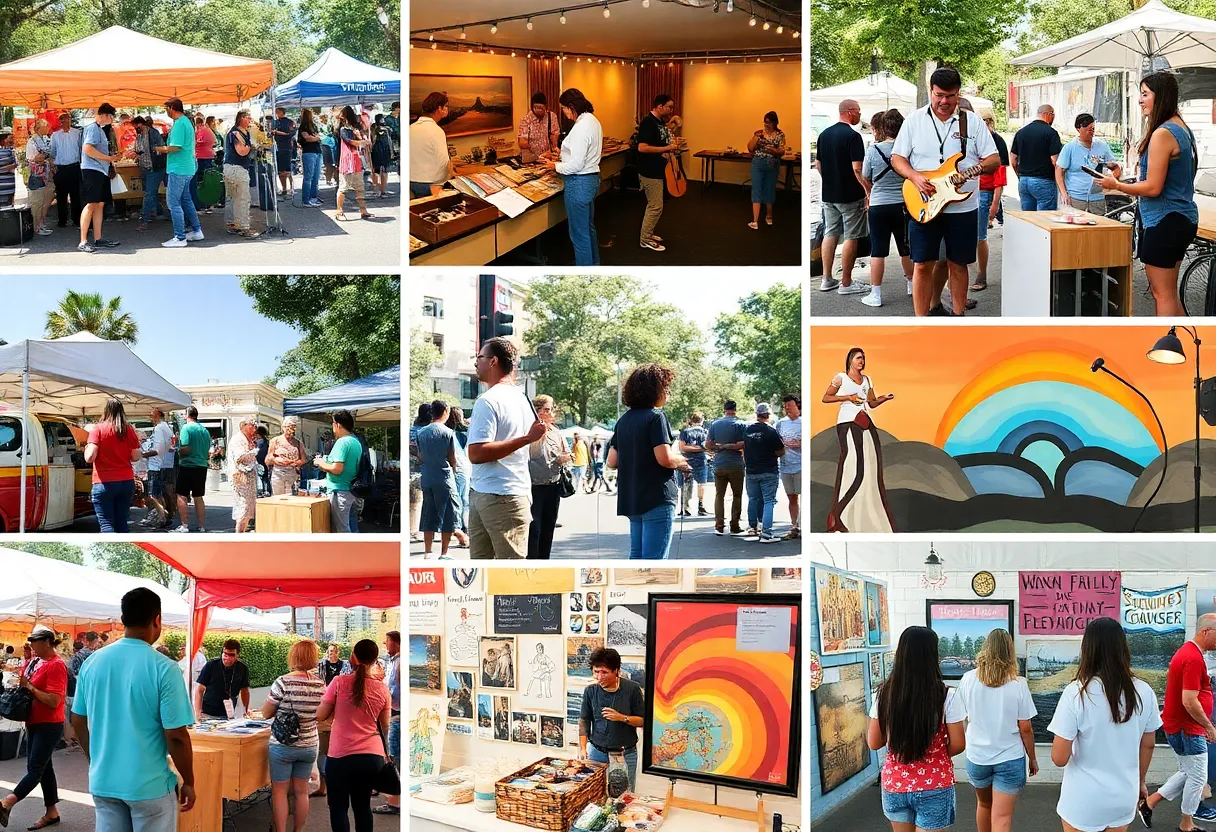 A collage of community activities in Pinellas area