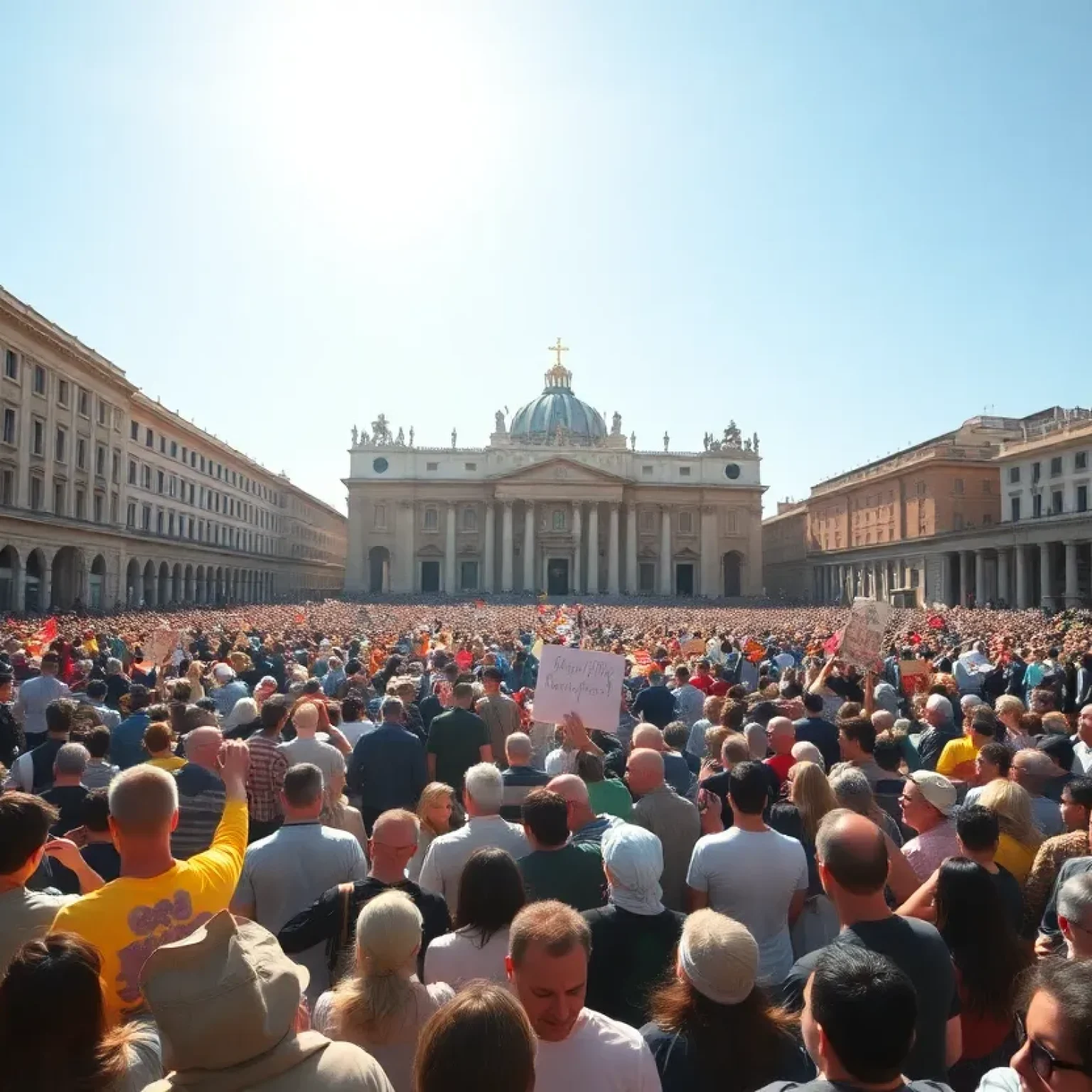 Pope Leo XIV First Blessing Atmosphere