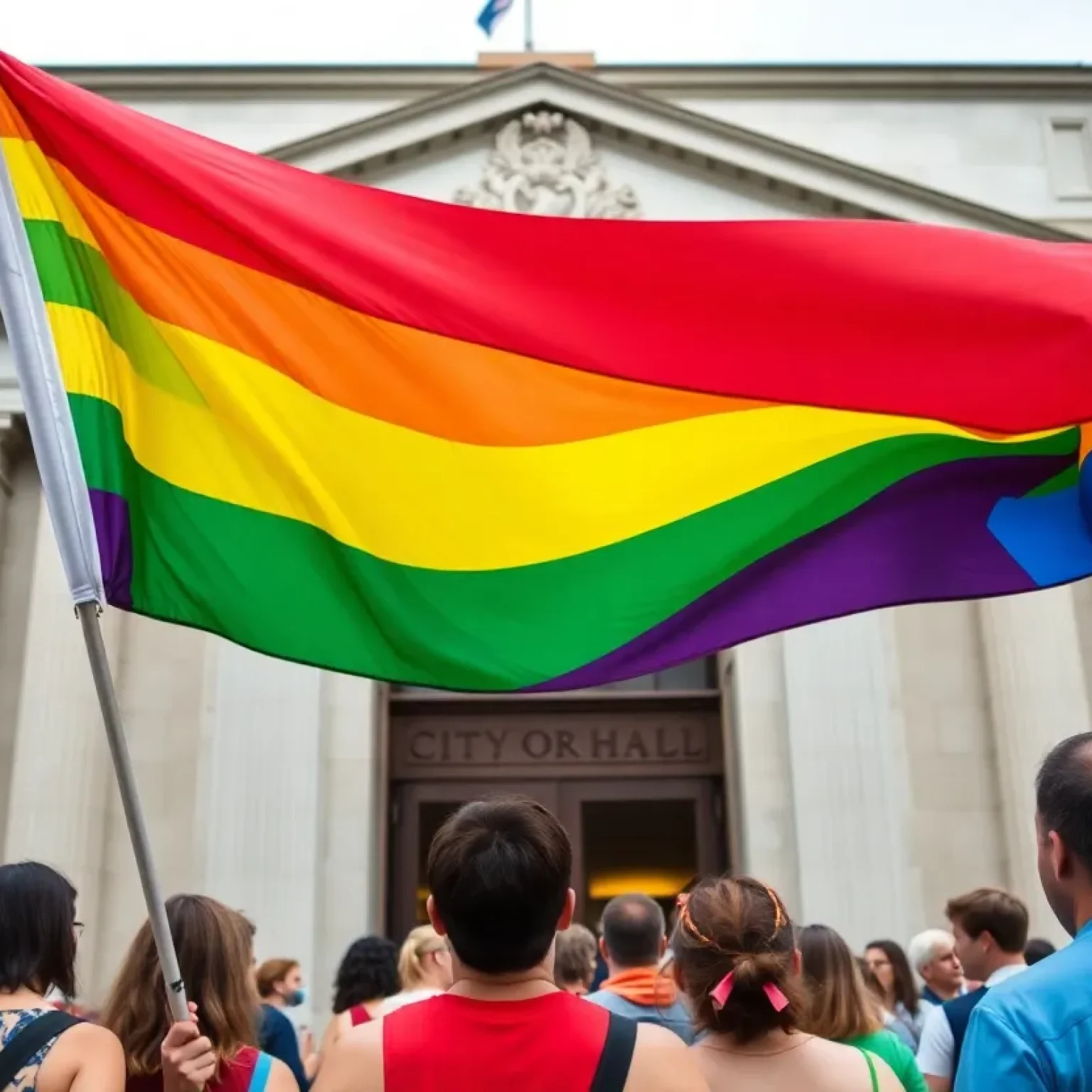 LGBTQ+ Pride flag raised at City Hall in St. Petersburg