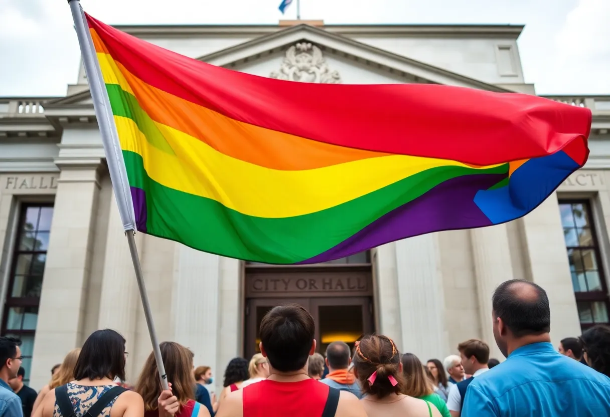 LGBTQ+ Pride flag raised at City Hall in St. Petersburg