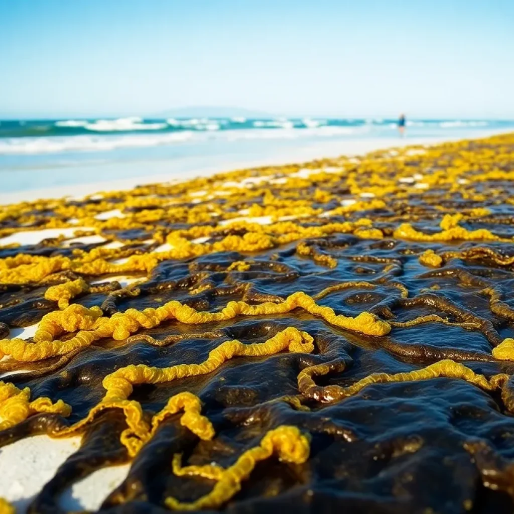 Sargassum Blooms on Florida Beach