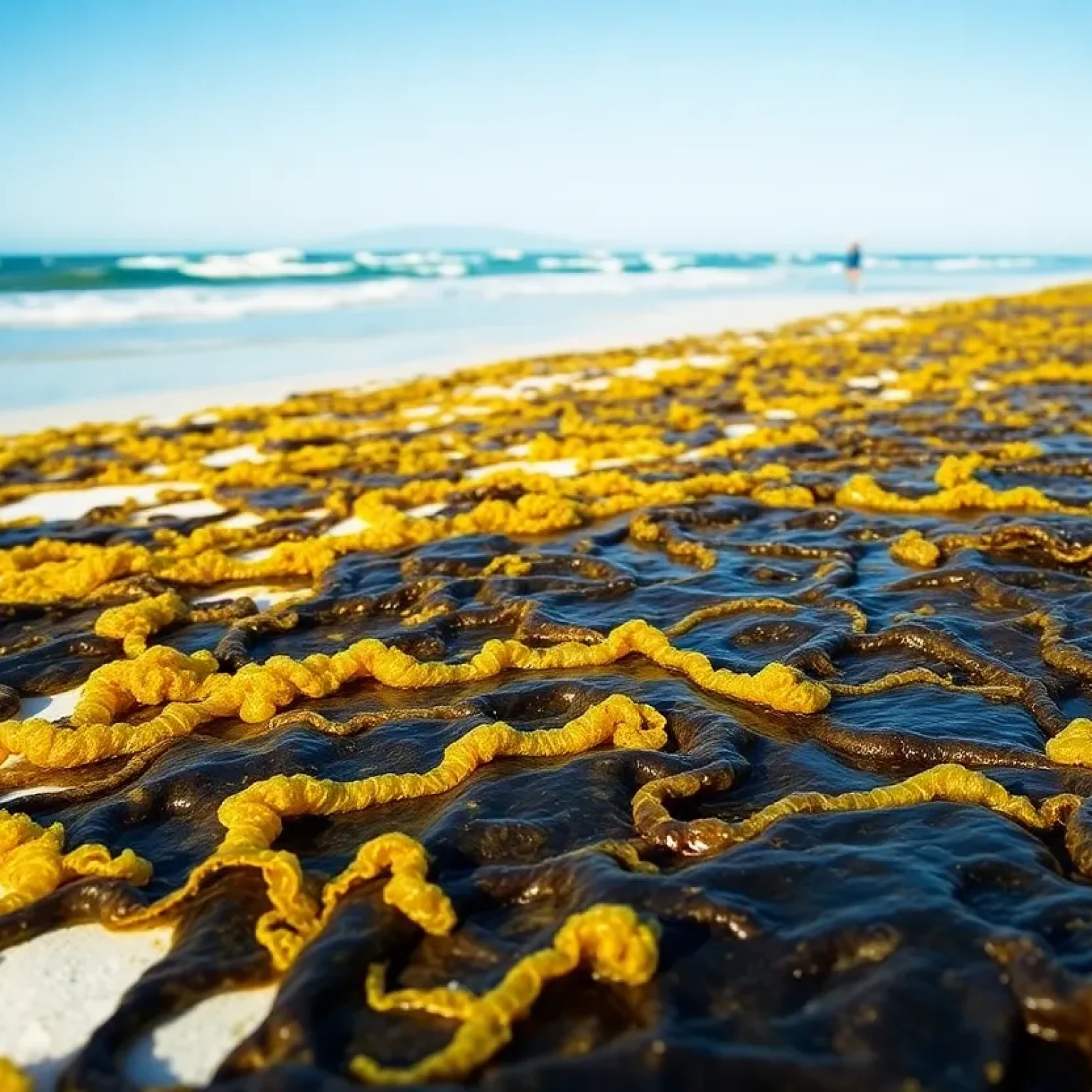 Sargassum Blooms on Florida Beach