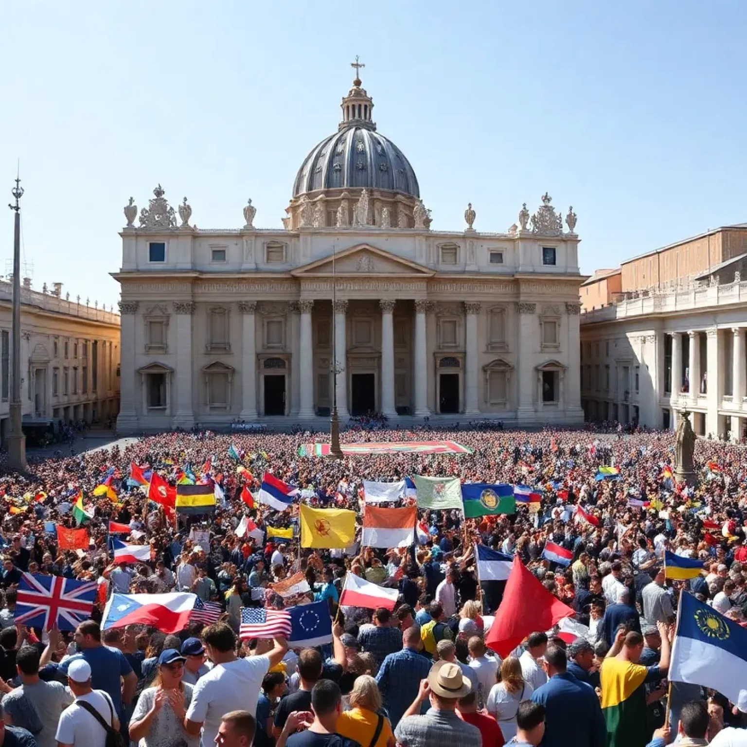 St. Peter's Square During Inaugural Mass