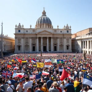 St. Peter's Square During Inaugural Mass