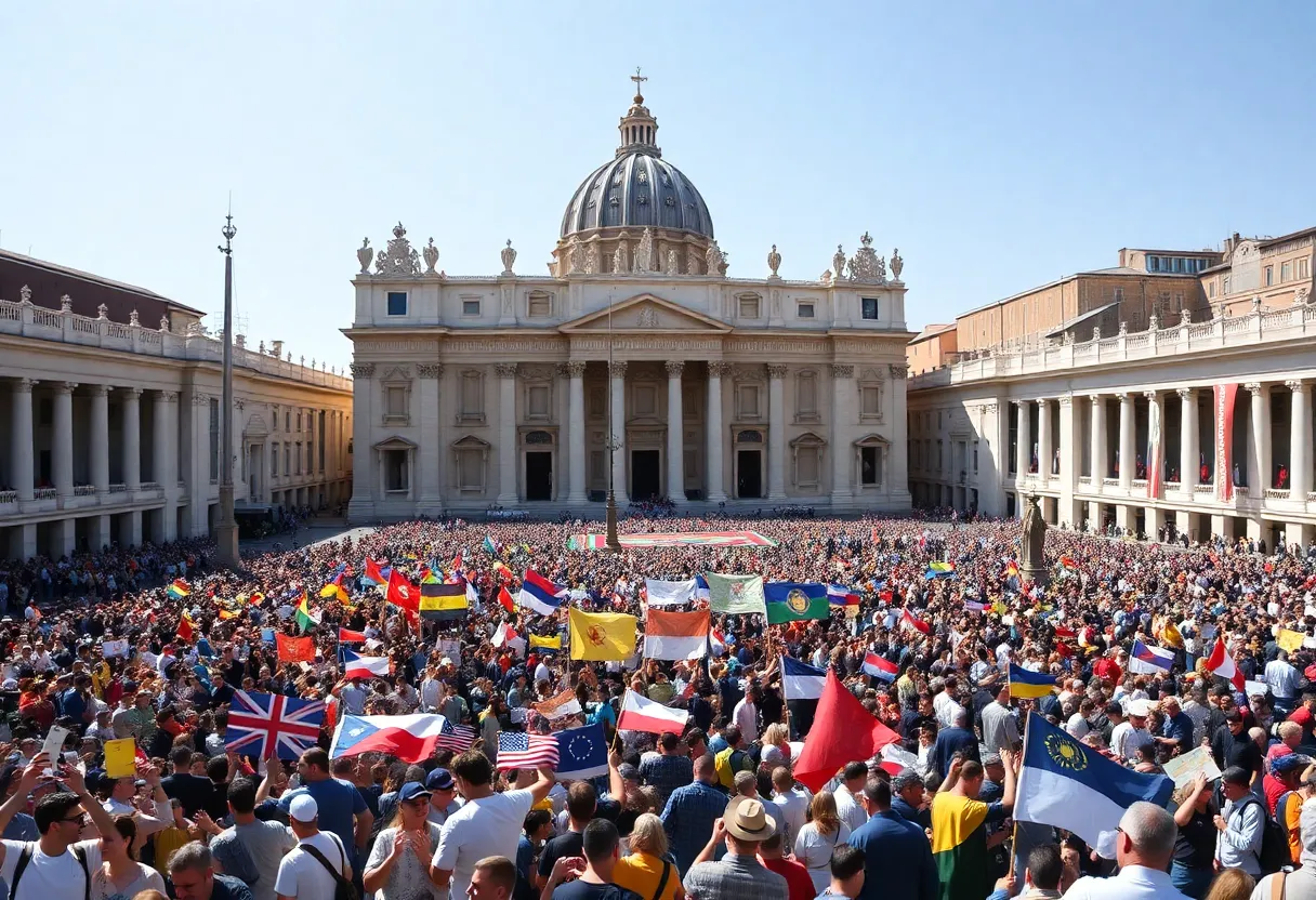 St. Peter's Square During Inaugural Mass
