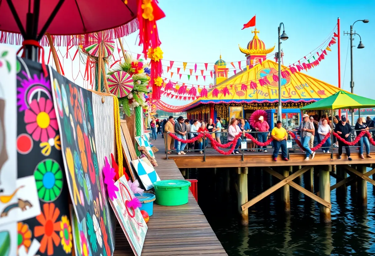 Artistic representation for St. Petersburg Pier anniversary poster