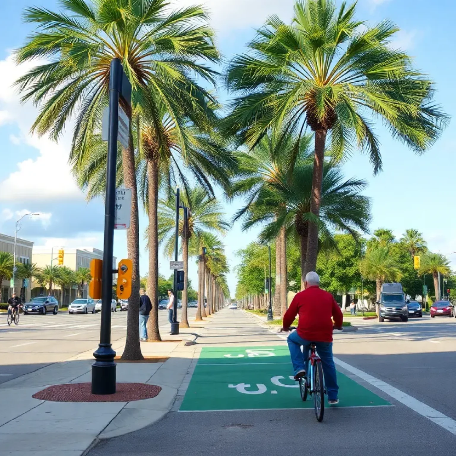 St. Petersburg street with safety improvements