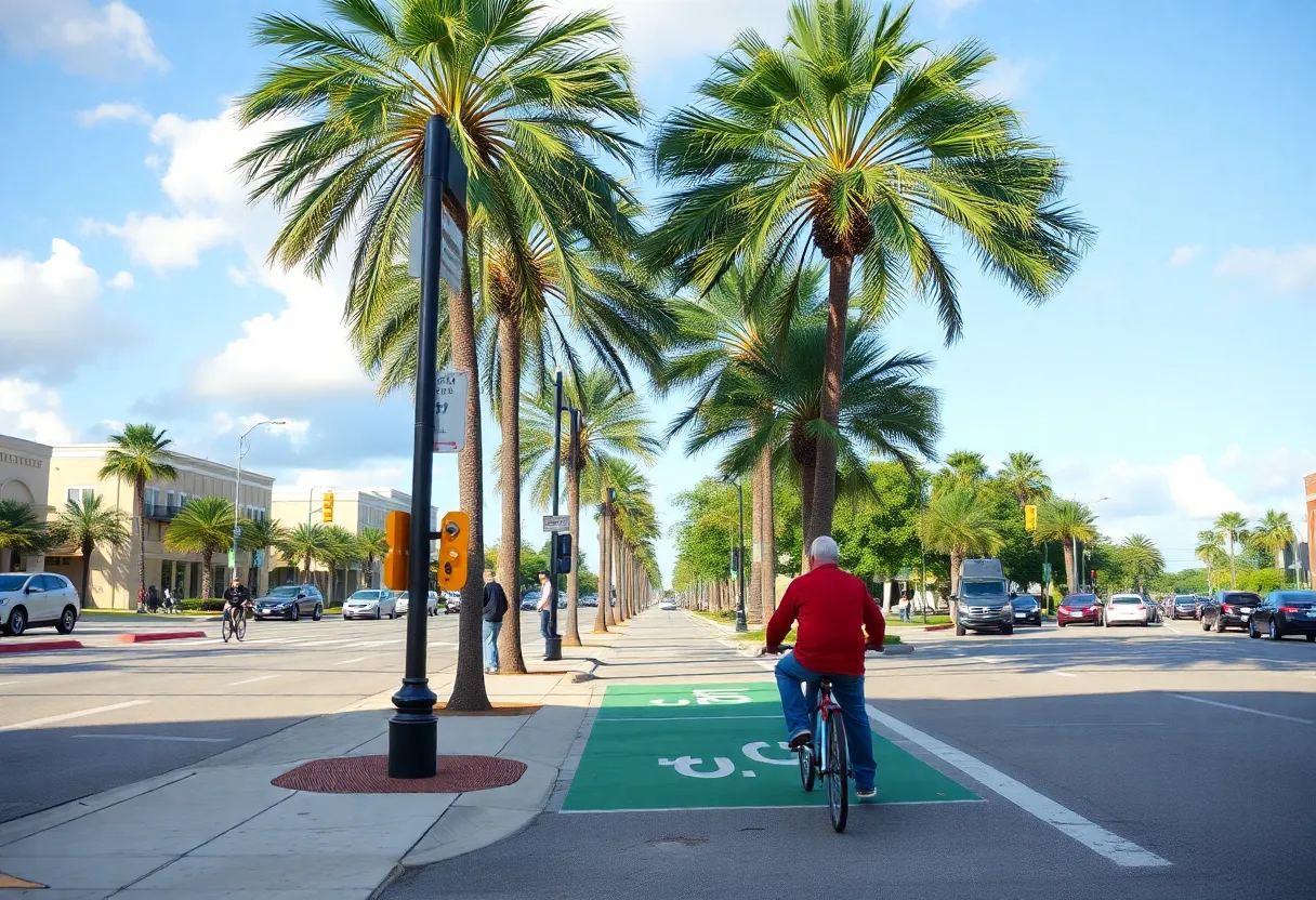 St. Petersburg street with safety improvements