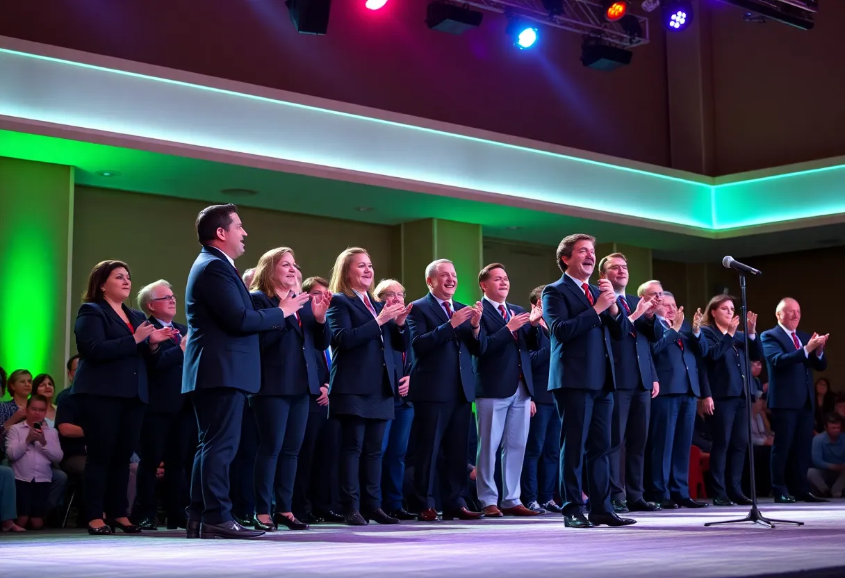 Sunshine City Chorus performing at Barbershop Harmony Championship