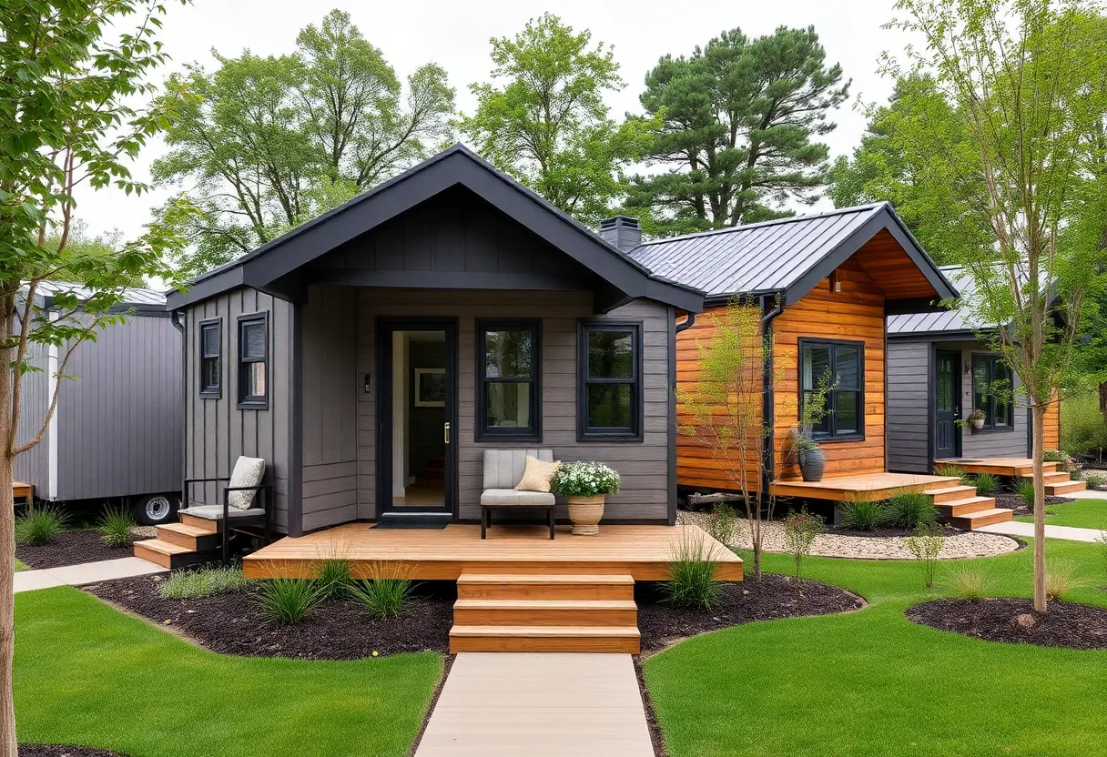 Community of tiny homes built for homeless veterans