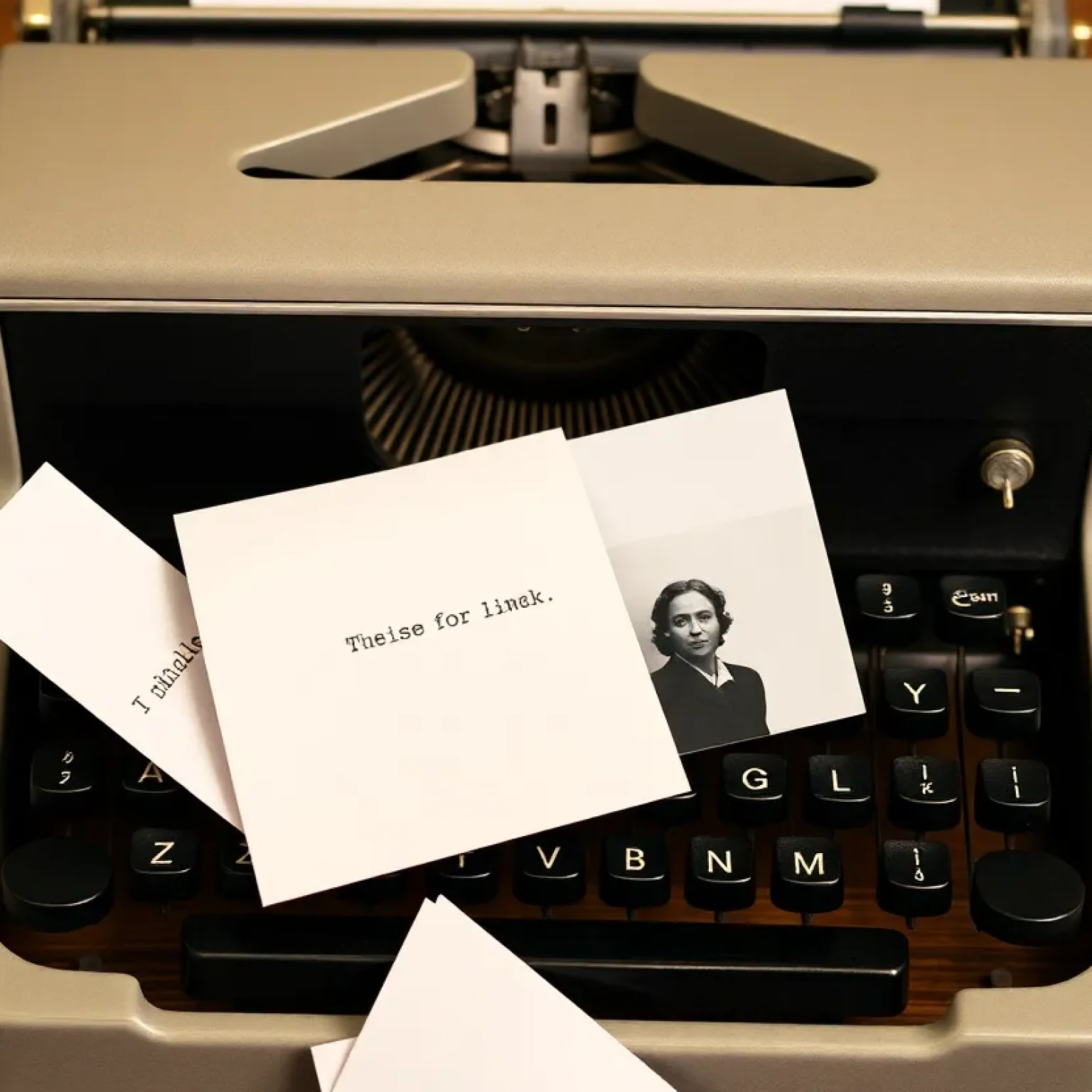A vintage typewriter used for Typewriter Tuesday event