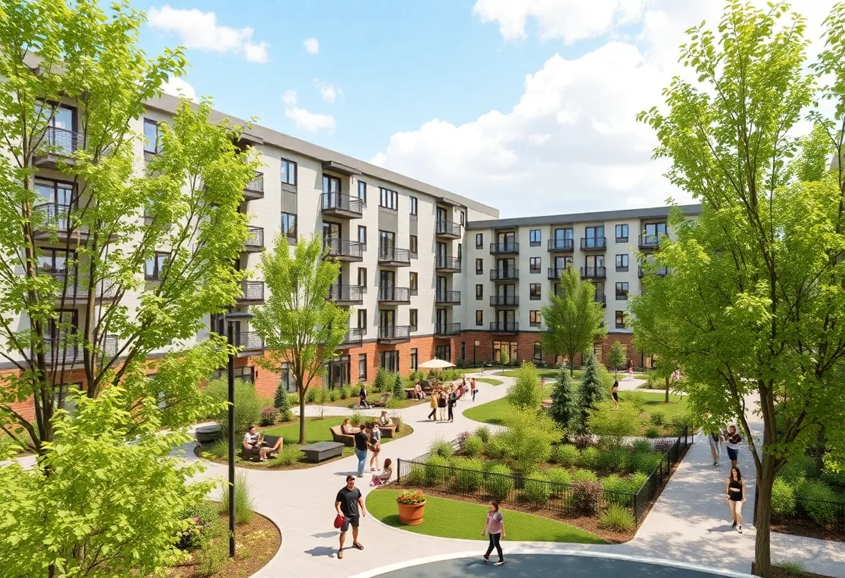 Proposed design of the Alta Roosevelt apartment complex in St. Petersburg