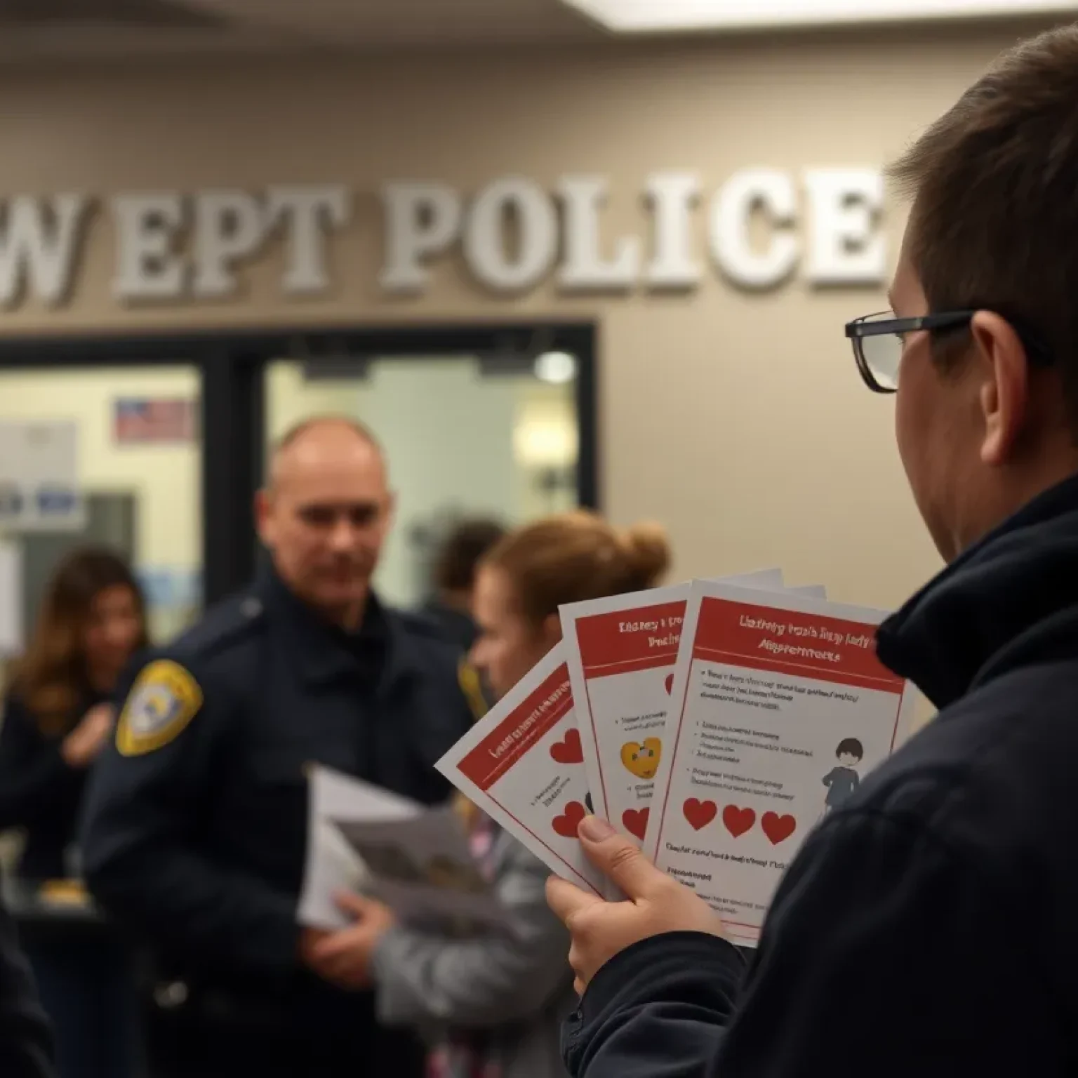 Law enforcement materials focused on child safety awareness