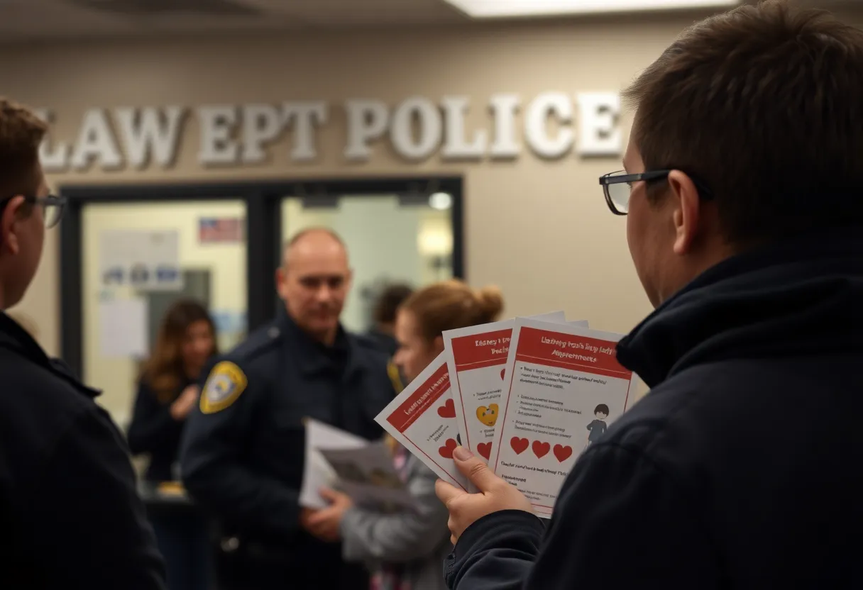 Law enforcement materials focused on child safety awareness