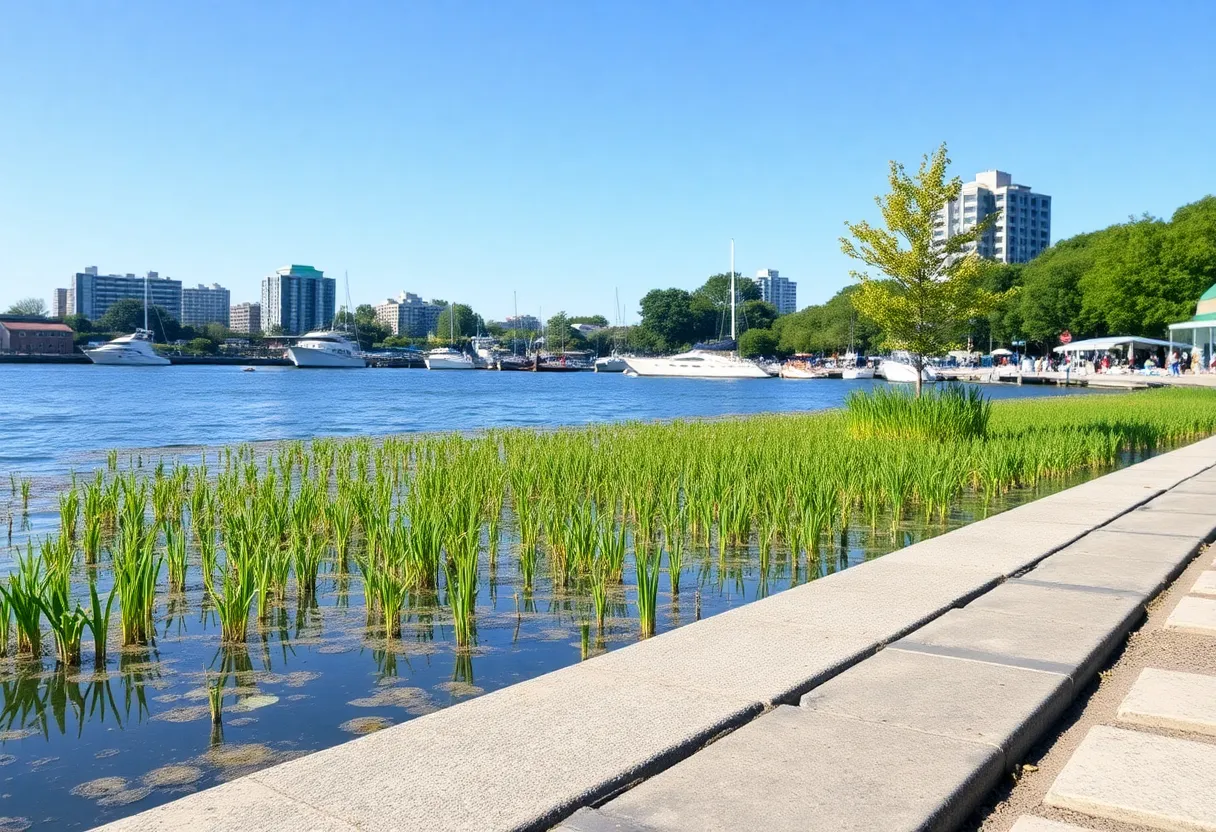 Seagrass and urban wildlife along St. Petersburg waterfront