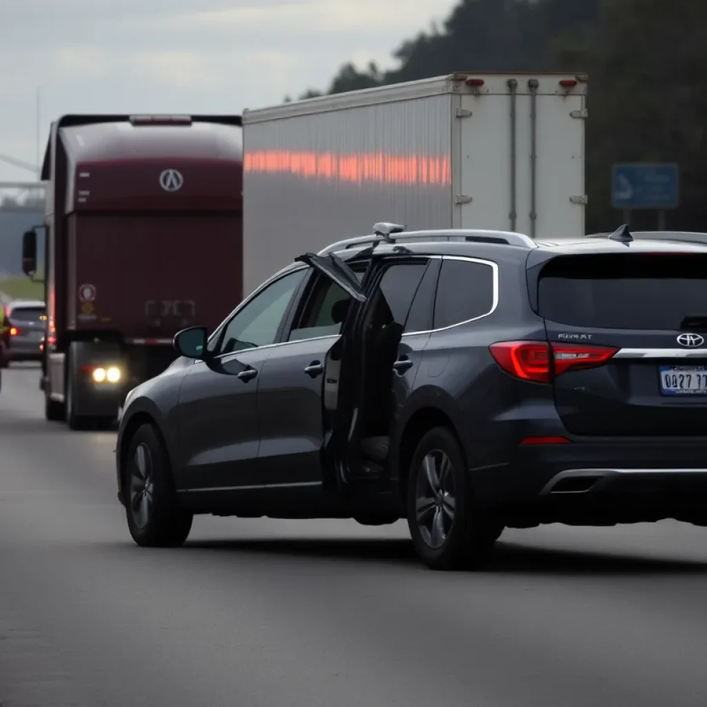Florida Car Crash Scene