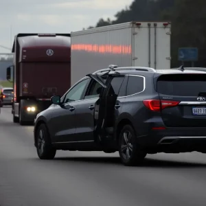 Florida Car Crash Scene