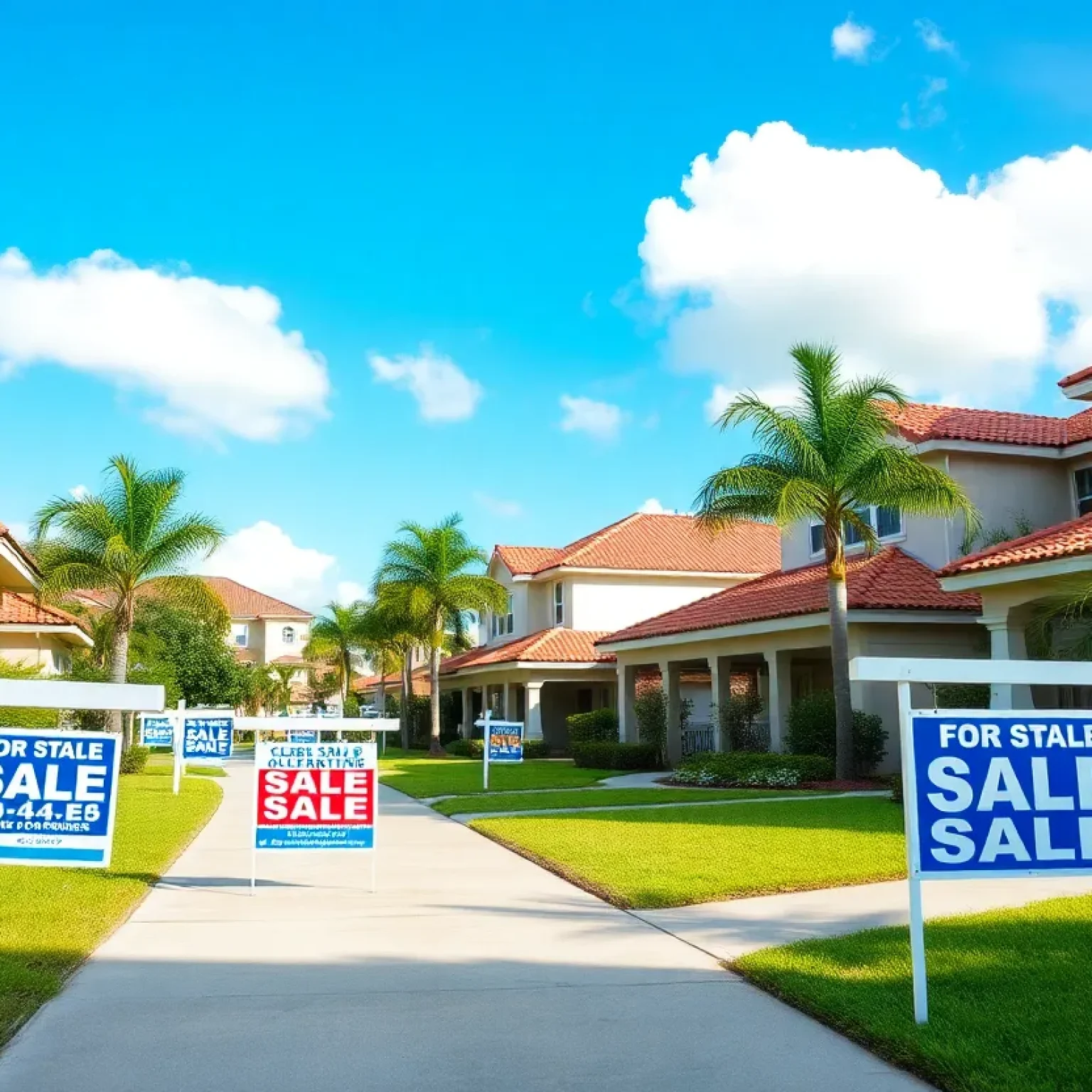 Neighborhood view of houses for sale in Florida