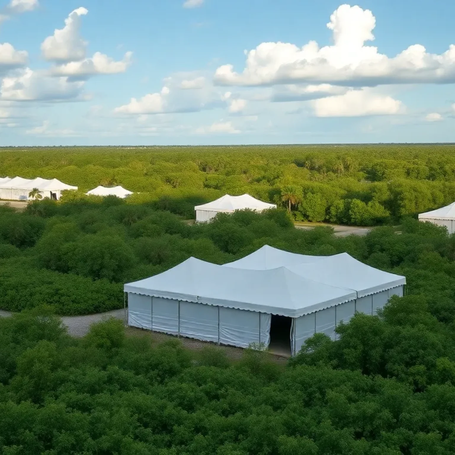 Florida immigration detention facility in Everglades