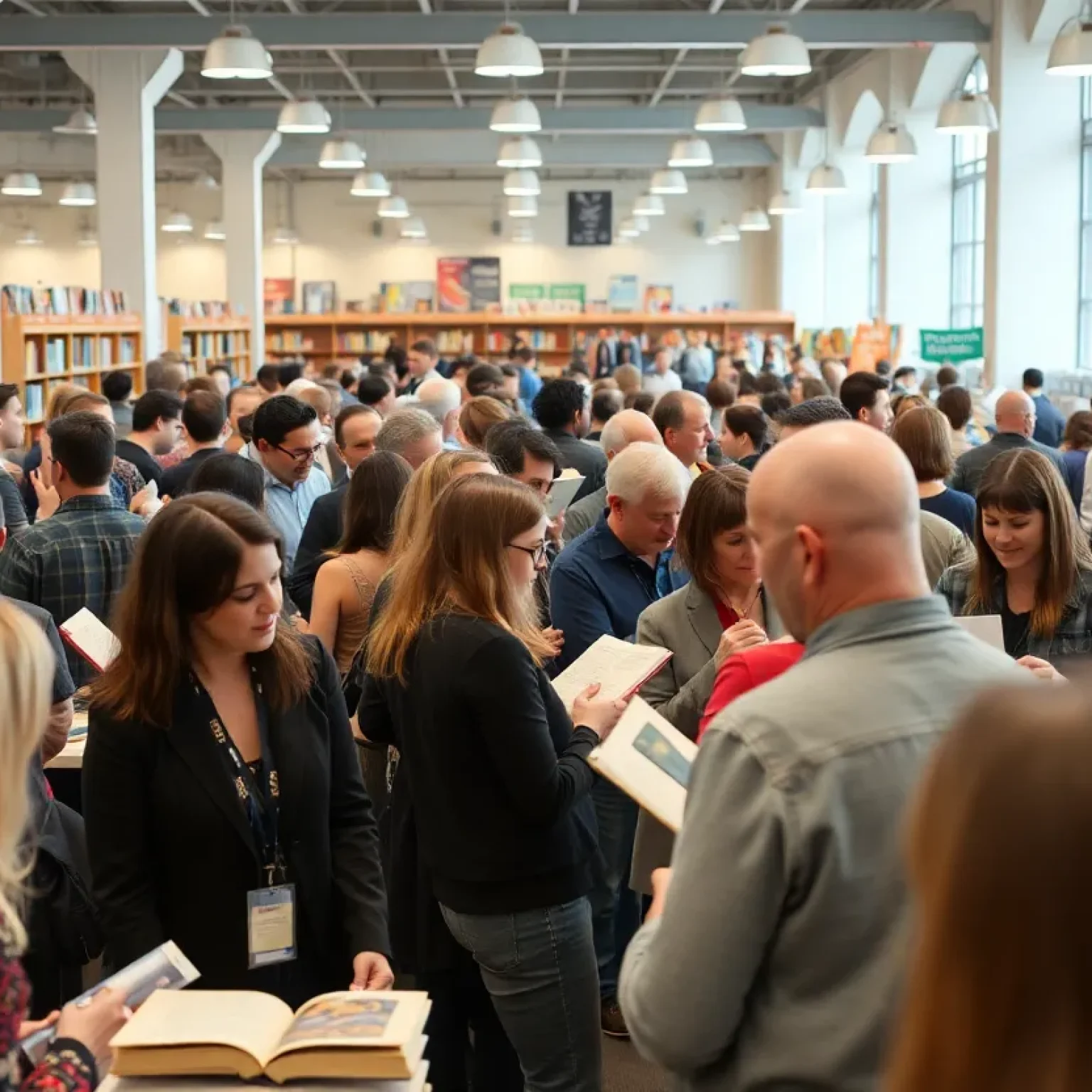 Attendees engaging in discussions at the Florida Studies Book Festival.