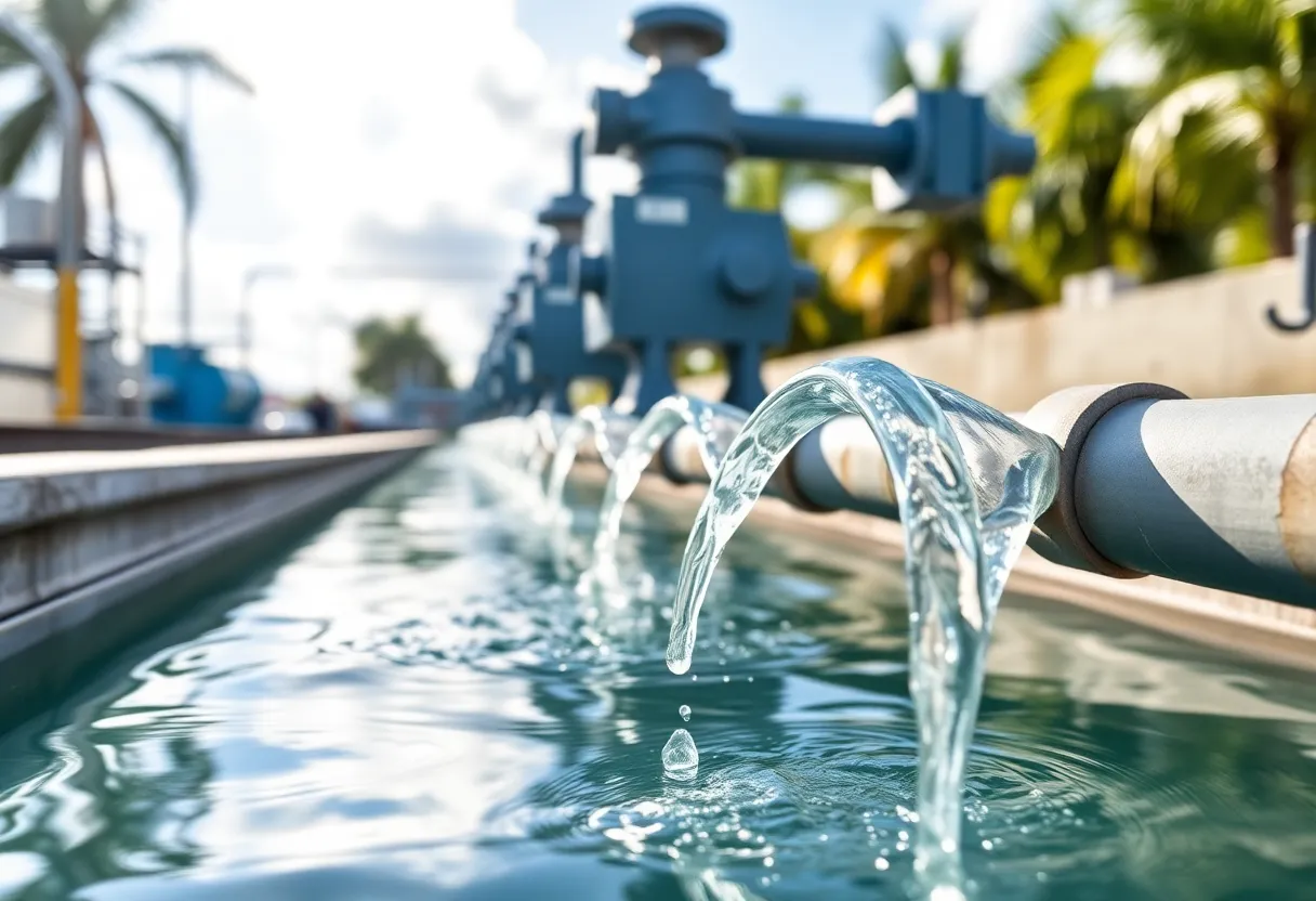 Florida water treatment facility reflecting the fluoride ban