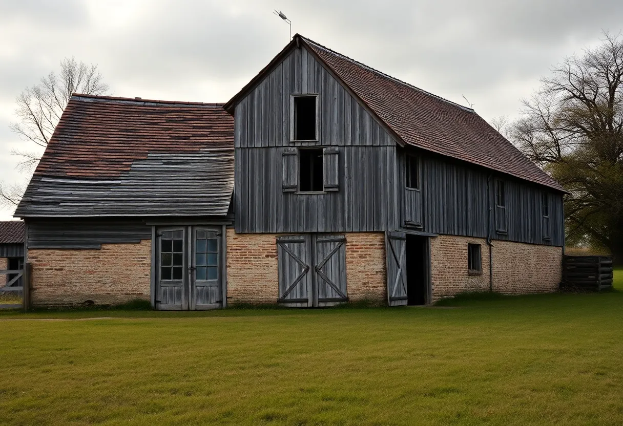 Reclaimed wood from a historic barn connected to D-Day history
