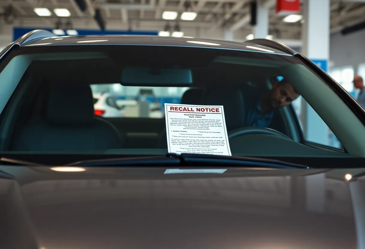 Honda Vehicle Recall Notice