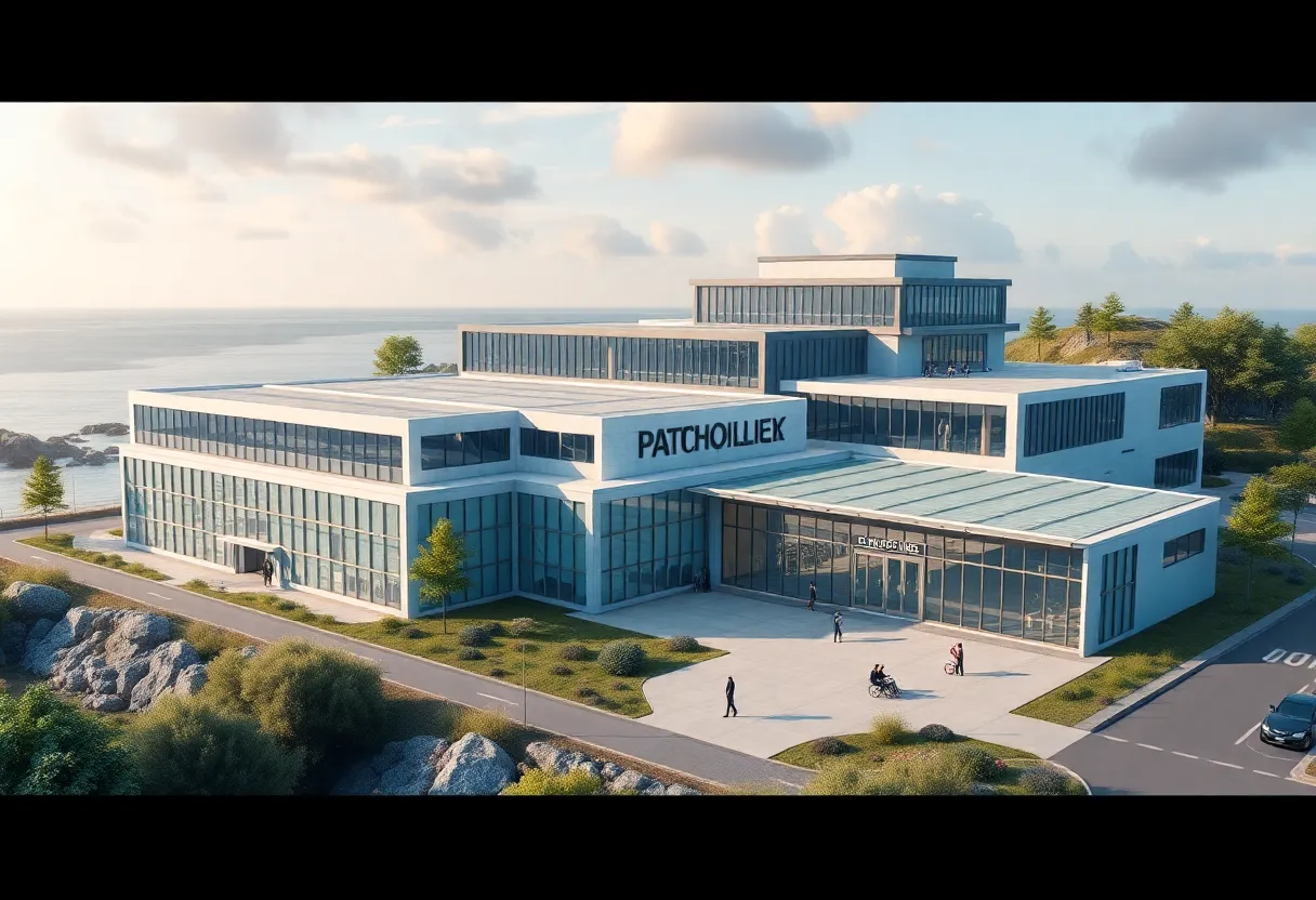 An artist's rendering of the new marine mammal complex at Eckerd College