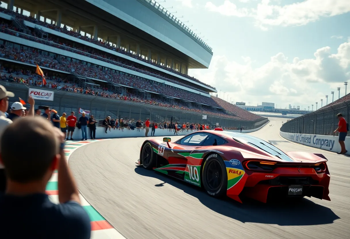 Miami E-Prix Racing Scene