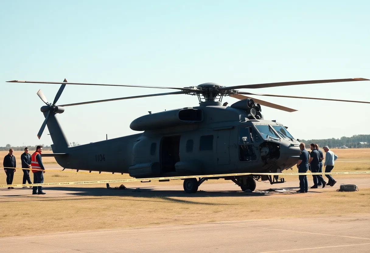 Navy Helicopter Incident Scene